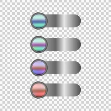 Glossy blur button icon shape collection concept Stock Illustration