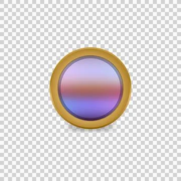 Glossy blur button icon shape graphic vector Illustrazione stock
