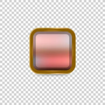 Glossy blur button icon shape graphic element Stock Illustration