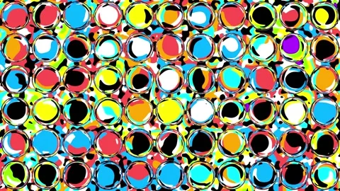 Glossy Bubble Grid Motion Background with Vibrant Liquid Colors Stock Footage 339983323