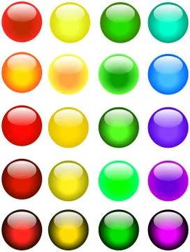 Glossy Buttons Stock Illustration