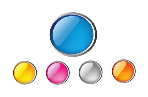 Glossy buttons Stock Illustration