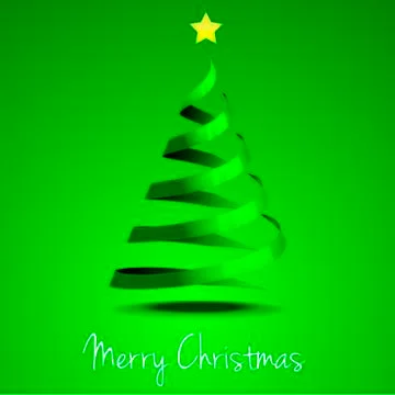 Glossy christmas tree Stock Illustration