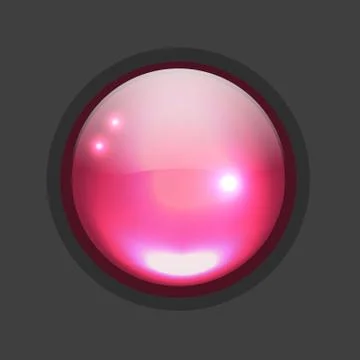 Glossy circle button for your design イラスト素材