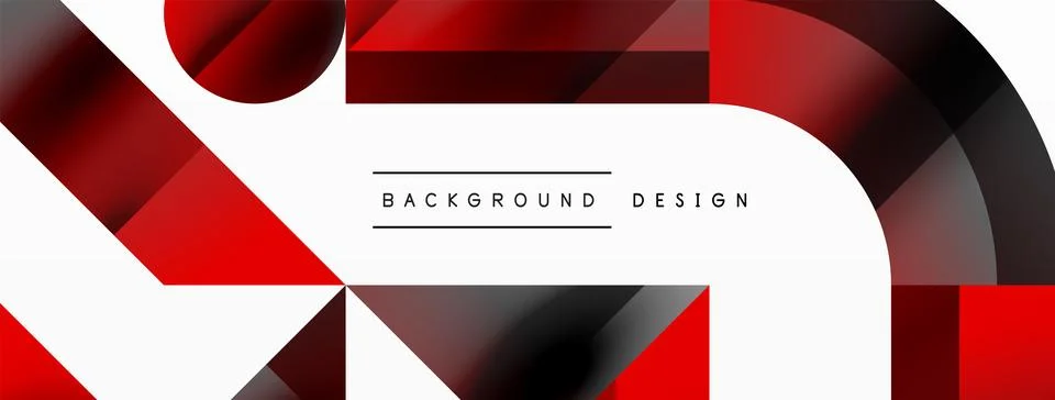 Glossy circle, square, triangle shapes minimalist geometric backdrop. Sleek イラスト素材