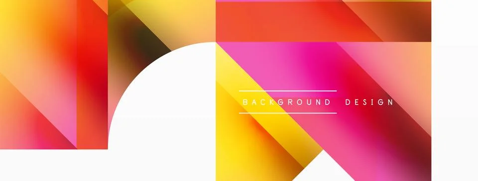 Glossy circle, square, triangle shapes minimalist geometric backdrop. Sleek イラスト素材