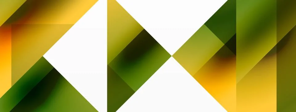 Glossy circle, square, triangle shapes minimalist geometric backdrop. Sleek Stock Illustration