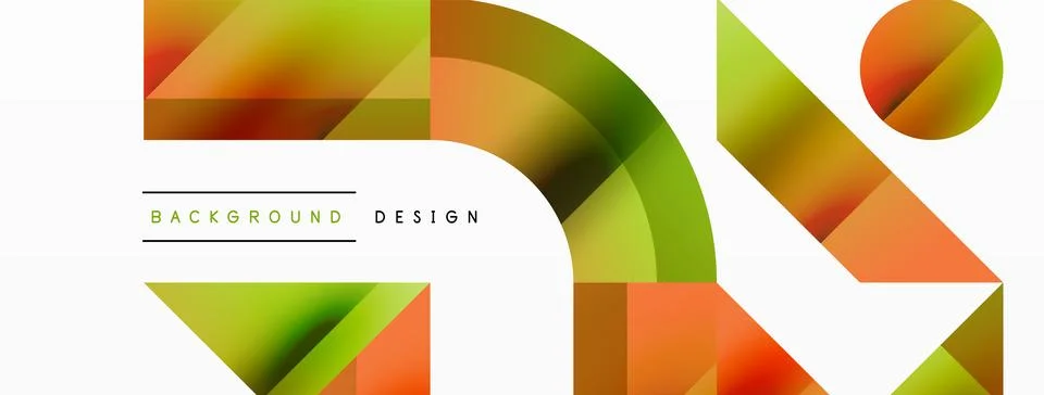 Glossy circle, square, triangle shapes minimalist geometric backdrop. Sleek イラスト素材