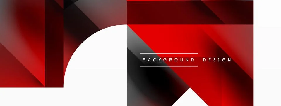 Glossy circle, square, triangle shapes minimalist geometric backdrop. Sleek Stock Illustration