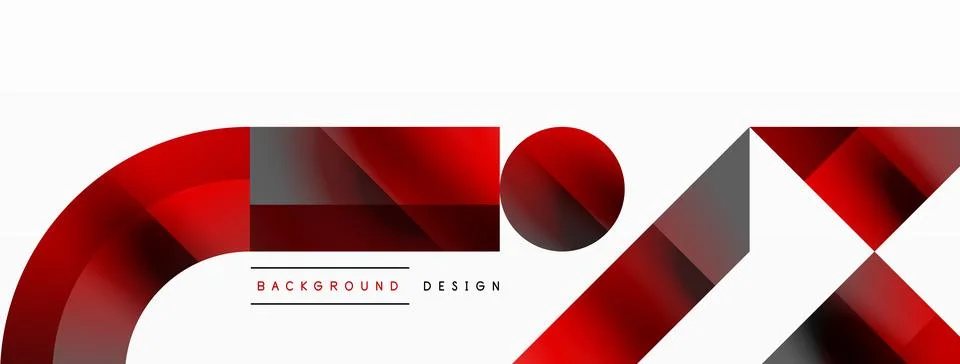 Glossy circle, square, triangle shapes minimalist geometric backdrop. Sleek 스톡 일러스트