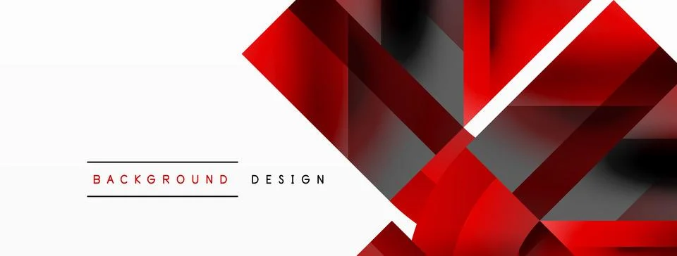 Glossy circle, square, triangle shapes minimalist geometric backdrop. Sleek Stock Illustration