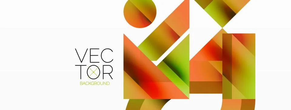 Glossy circle, square, triangle shapes minimalist geometric backdrop. Sleek イラスト素材