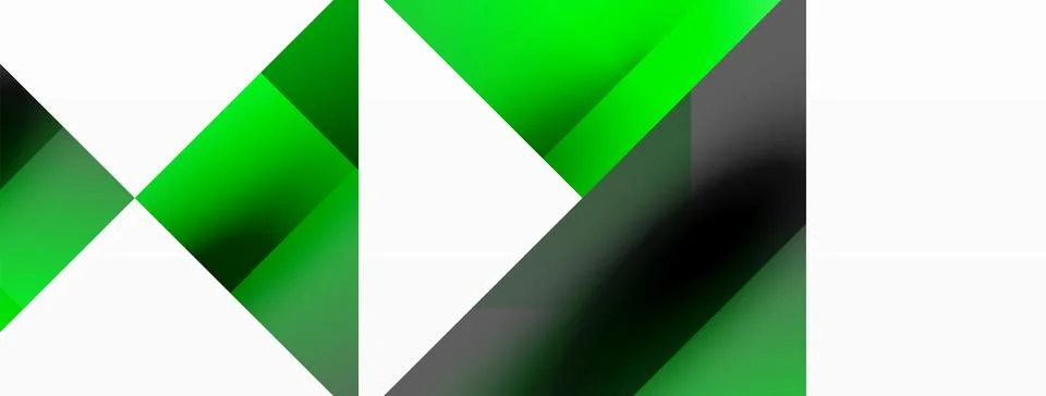 Glossy circle, square, triangle shapes minimalist geometric backdrop. Sleek イラスト素材