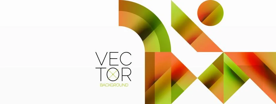 Glossy circle, square, triangle shapes minimalist geometric backdrop. Sleek Stock Illustration