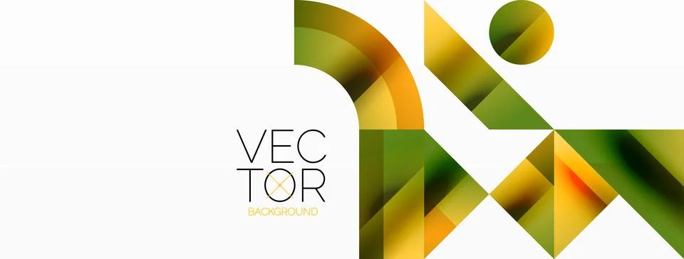 Glossy circle, square, triangle shapes minimalist geometric backdrop. Sleek Stock Illustration