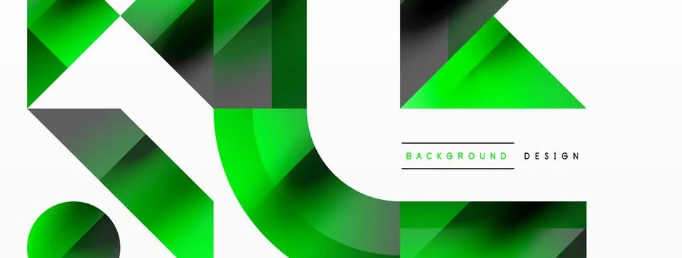 Glossy circle, square, triangle shapes minimalist geometric backdrop. Sleek 库存插图