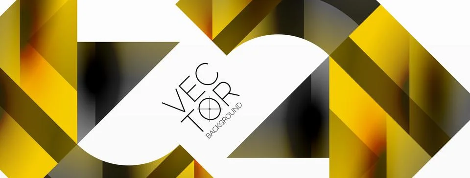 Glossy circle, square, triangle shapes minimalist geometric backdrop. Sleek Stock Illustration