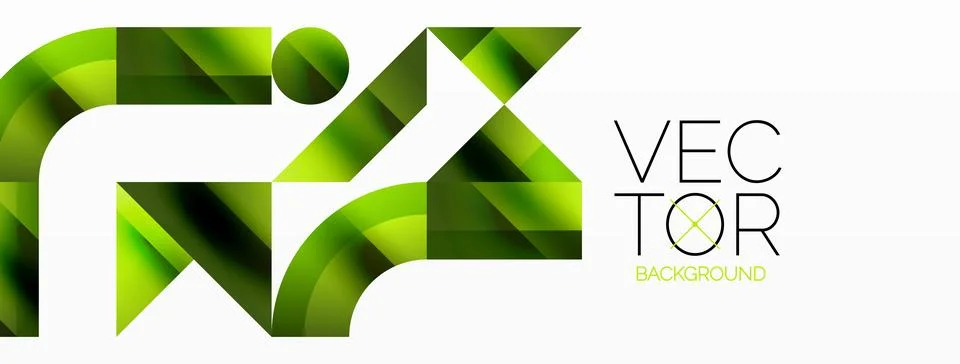 Glossy circle, square, triangle shapes minimalist geometric backdrop. Sleek Stock Illustration