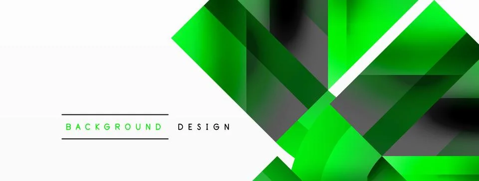 Glossy circle, square, triangle shapes minimalist geometric backdrop. Sleek Stock Illustration