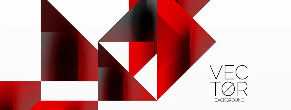 Glossy circle, square, triangle shapes minimalist geometric backdrop. Sleek 库存插图