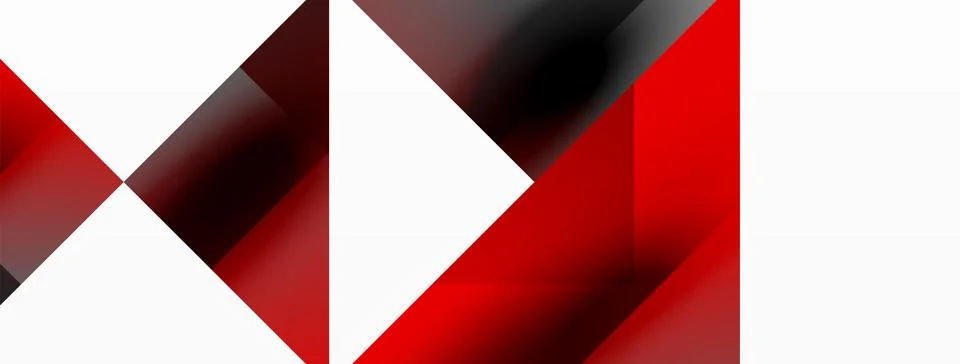 Glossy circle, square, triangle shapes minimalist geometric backdrop. Sleek Stock Illustration