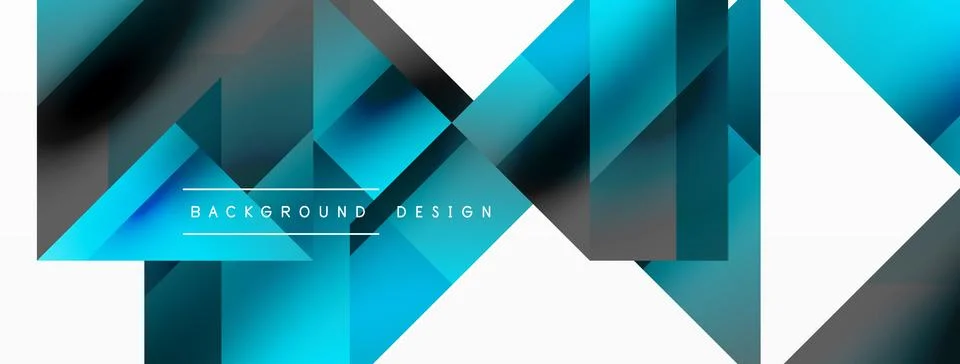 Glossy circle, square, triangle shapes minimalist geometric backdrop. Sleek 库存插图