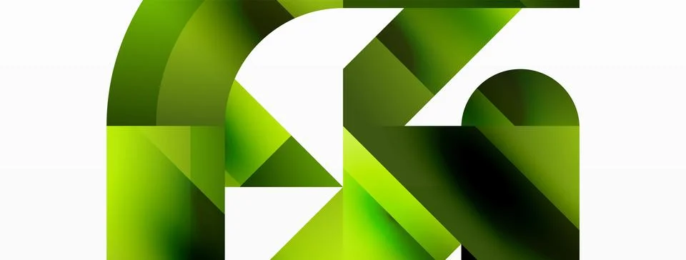 Glossy circle, square, triangle shapes minimalist geometric backdrop. Sleek 库存插图