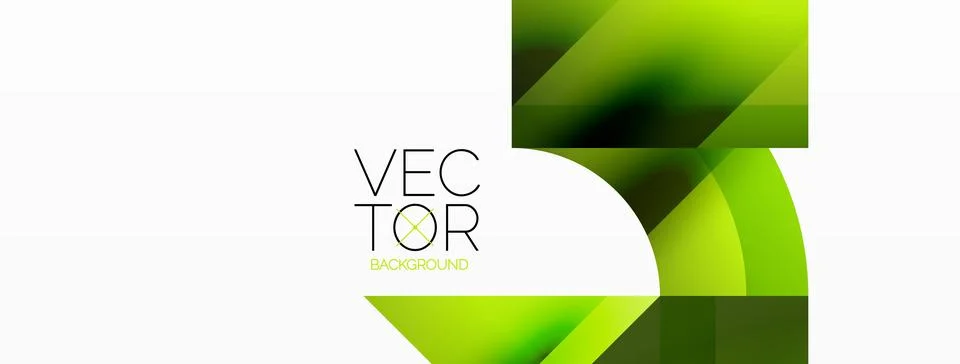 Glossy circle, square, triangle shapes minimalist geometric backdrop. Sleek Stock Illustration