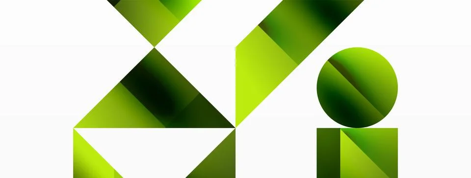 Glossy circle, square, triangle shapes minimalist geometric backdrop. Sleek 스톡 일러스트