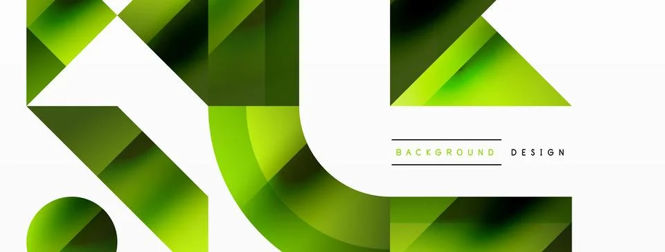 Glossy circle, square, triangle shapes minimalist geometric backdrop. Sleek 库存插图