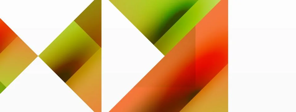 Glossy circle, square, triangle shapes minimalist geometric backdrop. Sleek Stockillustratie