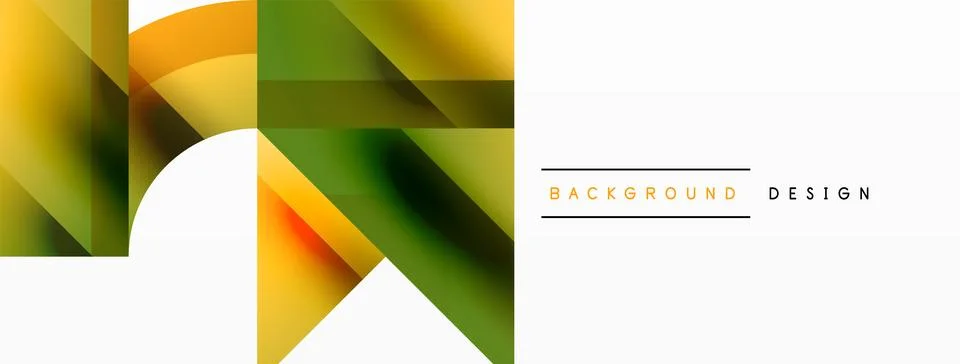 Glossy circle, square, triangle shapes minimalist geometric backdrop. Sleek Stock Illustration