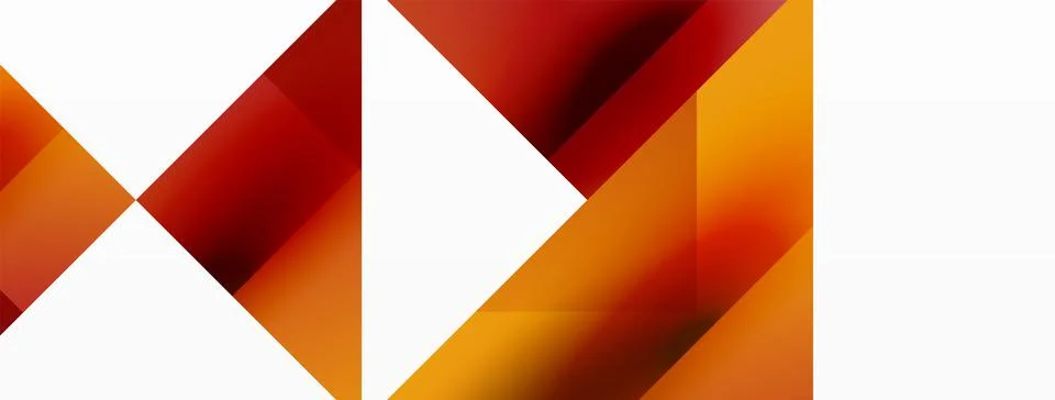 Glossy circle, square, triangle shapes minimalist geometric backdrop. Sleek イラスト素材
