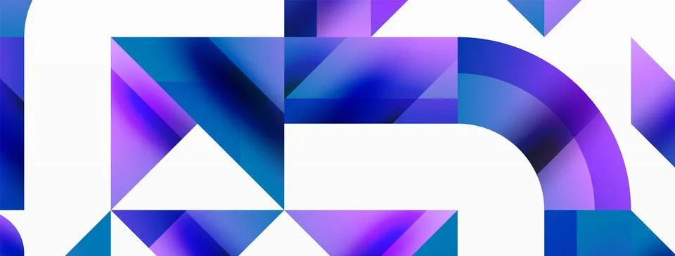 Glossy circle, square, triangle shapes minimalist geometric backdrop. Sleek 스톡 일러스트