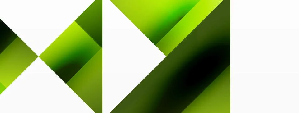 Glossy circle, square, triangle shapes minimalist geometric backdrop. Sleek Stock Illustration