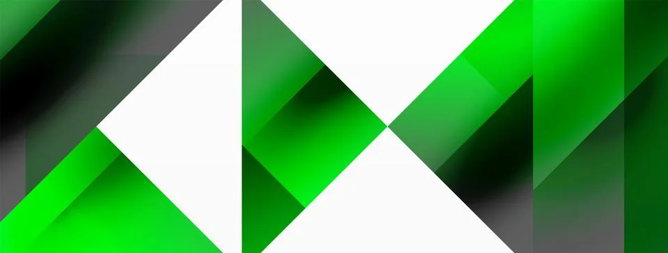 Glossy circle, square, triangle shapes minimalist geometric backdrop. Sleek Stock Illustration