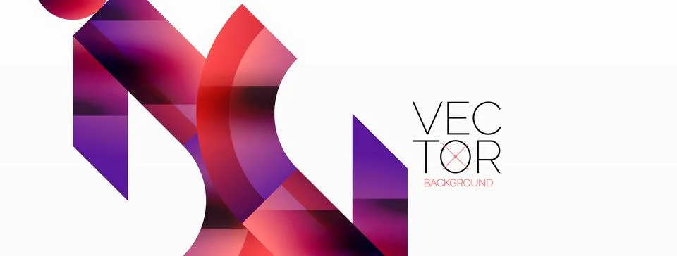 Glossy circle, square, triangle shapes minimalist geometric backdrop. Sleek 스톡 일러스트