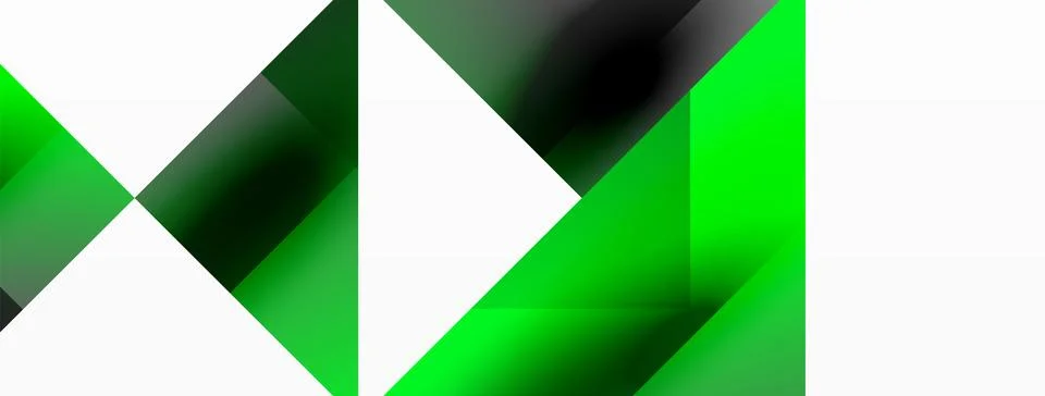 Glossy circle, square, triangle shapes minimalist geometric backdrop. Sleek イラスト素材