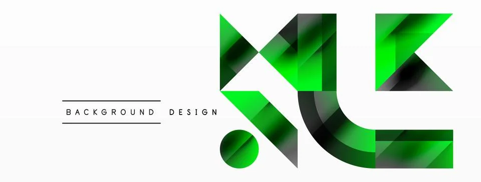 Glossy circle, square, triangle shapes minimalist geometric backdrop. Sleek イラスト素材