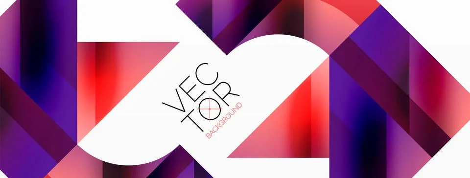 Glossy circle, square, triangle shapes minimalist geometric backdrop. Sleek Stock Illustration