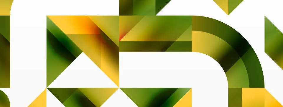 Glossy circle, square, triangle shapes minimalist geometric backdrop. Sleek イラスト素材