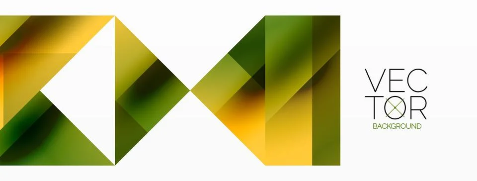 Glossy circle, square, triangle shapes minimalist geometric backdrop. Sleek Stock Illustration