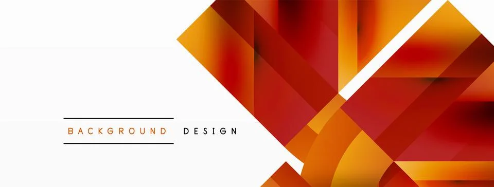 Glossy circle, square, triangle shapes minimalist geometric backdrop. Sleek Stock Illustration