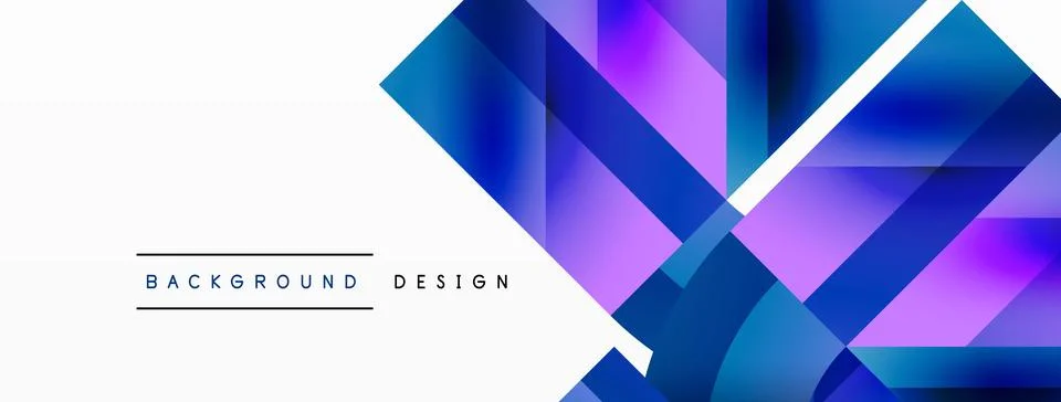 Glossy circle, square, triangle shapes minimalist geometric backdrop. Sleek 库存插图