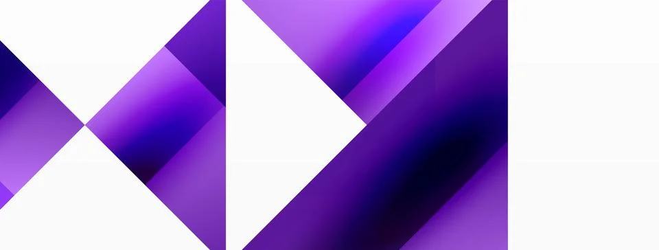 Glossy circle, square, triangle shapes minimalist geometric backdrop. Sleek イラスト素材