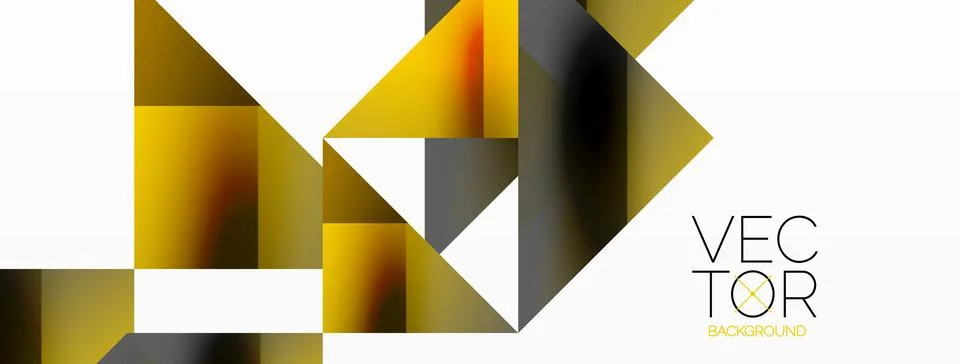 Glossy circle, square, triangle shapes minimalist geometric backdrop. Sleek イラスト素材