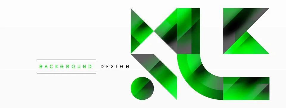Glossy circle, square, triangle shapes minimalist geometric backdrop. Sleek 库存插图
