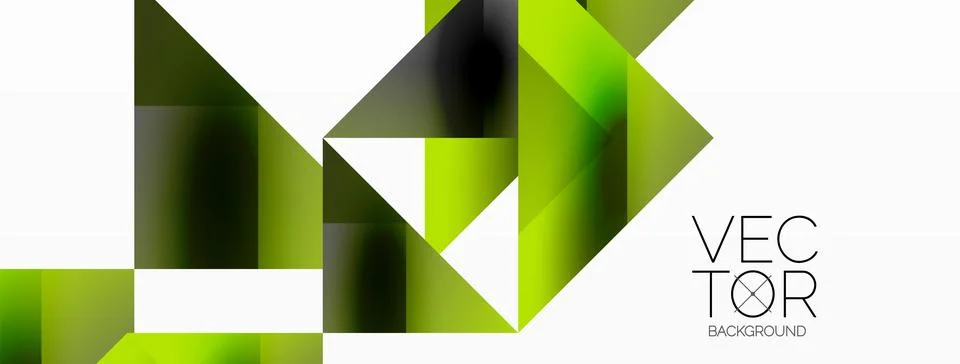 Glossy circle, square, triangle shapes minimalist geometric backdrop. Sleek 库存插图