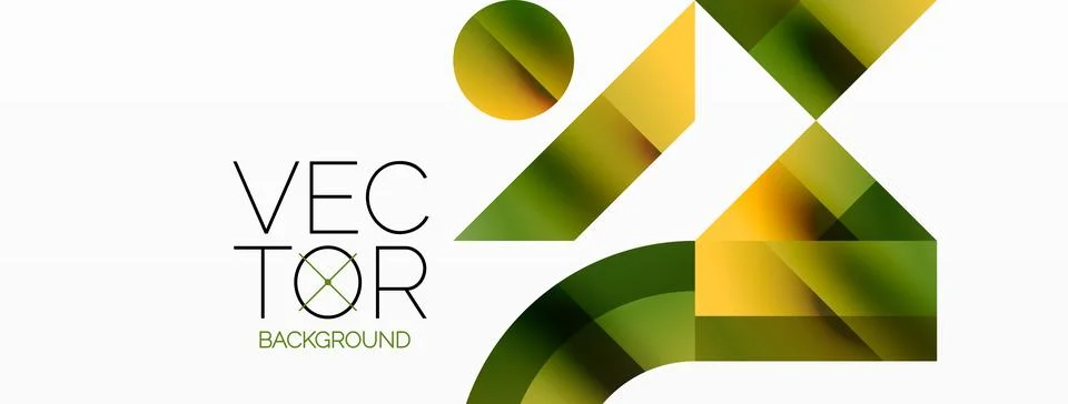 Glossy circle, square, triangle shapes minimalist geometric backdrop. Sleek Illustrazione stock