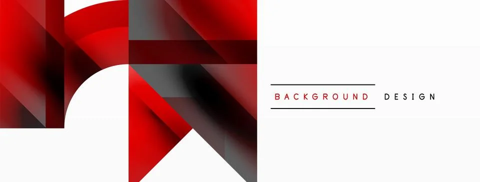 Glossy circle, square, triangle shapes minimalist geometric backdrop. Sleek 库存插图